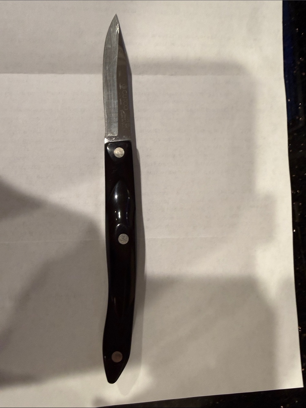 Cutco Paring Knife with Black Handle